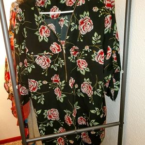 3x formal shirt floral